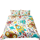 🚀Up, Up, and Asleep! Adorable Astronaut Bedding Set for Little Space Explorers - ThiGui